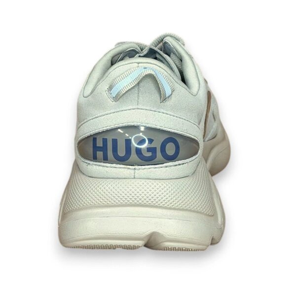 HUGO By Hugo Boss Leon Runn Mfbb Men's Chunky Ortholite Sneakers White US 9 - Picture 3 of 4